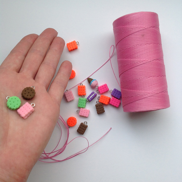 Xάντρες γλυκίσματα color mix (20 τμχ) - DIY, για παιδιά, υλικά κοσμημάτων - 4