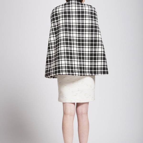Κάπα/παλτό από μπουκλέ ύφασμα με εσωτερική φόδρα από faux γούνα - μαλλί, γυναικεία - 4