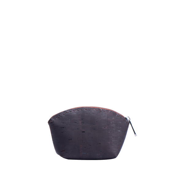Μικρό Πορτοφόλι από Φελλό "Dark Brown Mini Cork Pouch" - δώρο, φελλός - 2