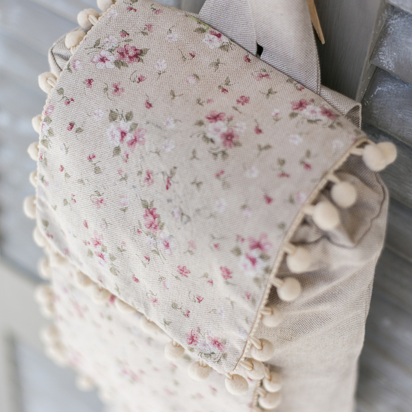 ❥ Backpack με floral μοτίβο και τσέπες ❥ Σακίδιο πλάτης - δώρο, πλάτης, σακίδια πλάτης, φλοράλ, δώρα για γυναίκες - 2