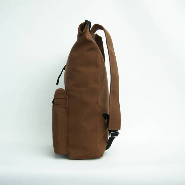 Ταμπά Σακίδιο Πλάτης // Roll top Backpack - ύφασμα, ταμπά, πλάτης, σακίδια πλάτης - 2