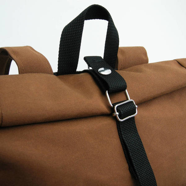 Ταμπά Σακίδιο Πλάτης // Roll top Backpack - ύφασμα, ταμπά, πλάτης, σακίδια πλάτης - 3