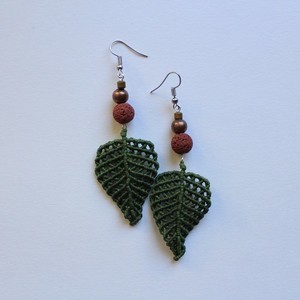 be-leaves -- Macrame earrings. - δώρο, μακραμέ, κορδόνια, χειροποίητα, κρεμαστά, γάντζος, πλεκτά