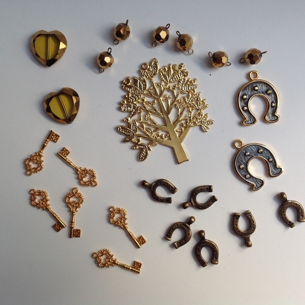 Mix Υλικών "Δέντρο της Ζωής" για διακόσμηση, γούρια & κατασκευές - μεταλλικά στοιχεία, δέντρο της ζωής, χριστούγεννα, DIY, υλικά κοσμημάτων - 2