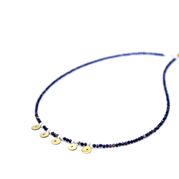 ''Golden circles'' necklace - ασήμι, κλασσικό, μαργαριτάρι, χειροποίητα, κοντά, κομψό, επιχρυσωμένο στοιχείο