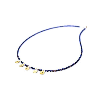 ''Golden circles'' necklace - κοντά, ασήμι, μαργαριτάρι, κομψό, κλασσικό, χειροποίητα, επιχρυσωμένο στοιχείο
