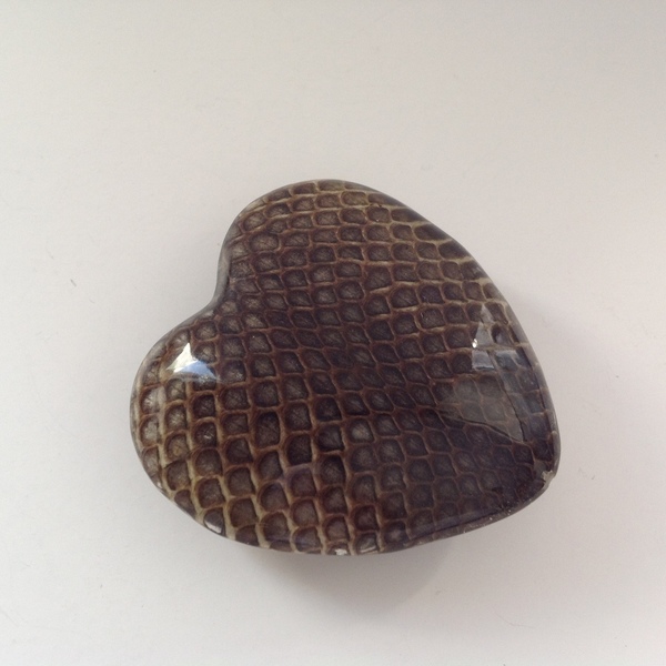 Στοιχείο καρδιά 3D σχέδιο snake (1 τμχ) - animal print, καρδιά, ρητίνη, διακόσμηση, κρεμαστά στοιχεία, υλικά κοσμημάτων - 2