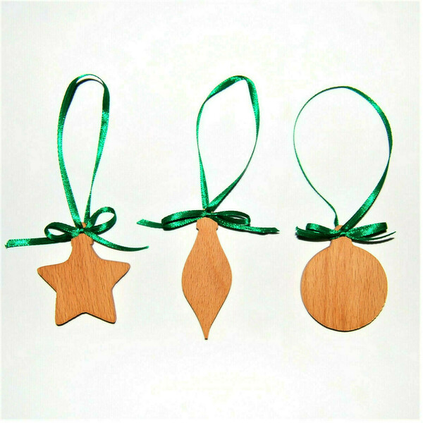 Στολίδια για το Χριστουγεννιάτικο δέντρο - ξύλο, χειροποίητα, στολίδια, ξύλινα διακοσμητικά