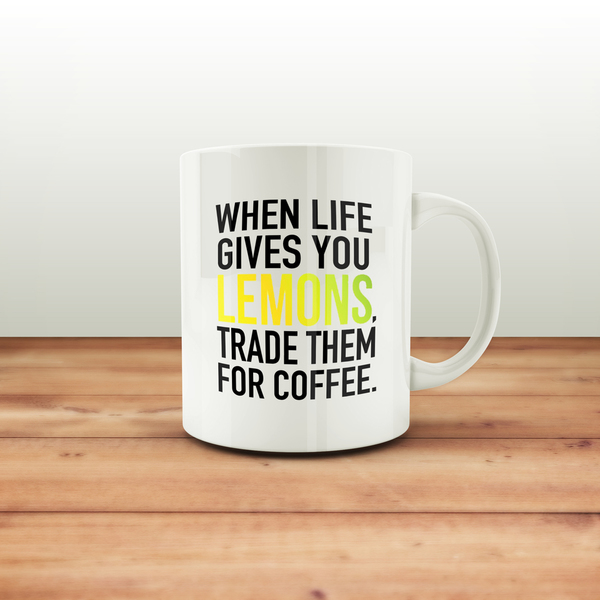 Κούπα When Life Give You Lemons - Mug - πορσελάνη, κούπες & φλυτζάνια - 2