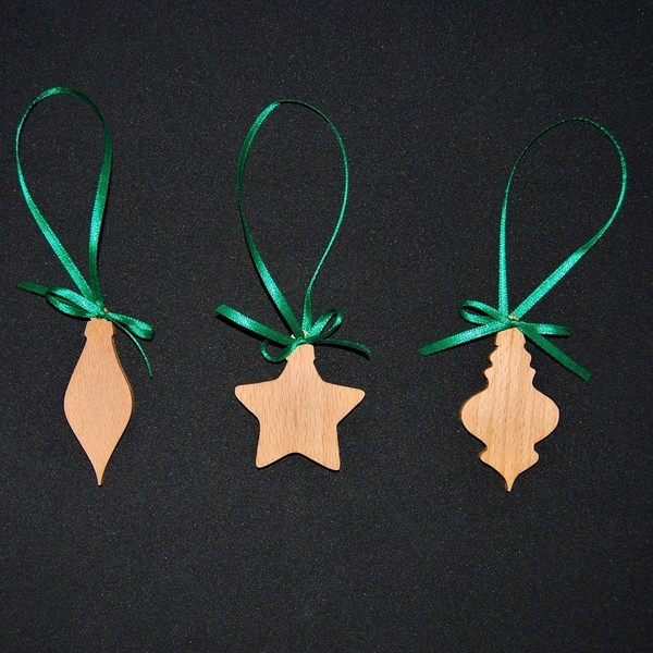 Χριστουγεννιάτικα στολίδια - ξύλο, χειροποίητα, χριστουγεννιάτικο δέντρο, στολίδια, ξύλινα διακοσμητικά - 2