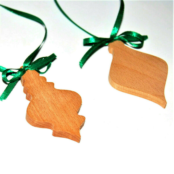 Ξύλινα Χριστουγεννιάτικα στολίδια - χειροποίητα, χριστουγεννιάτικο δέντρο, στολίδια, ξύλινα διακοσμητικά - 2