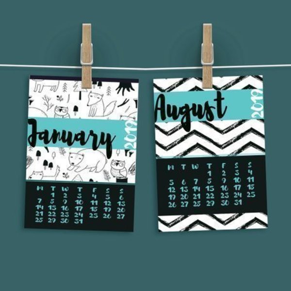 Ημερολόγιο 2019|Scandinavian Style| - διακόσμηση, ημερολόγια, μαμά, δωράκι, δασκάλα, διακοσμητικά, έλληνες σχεδιαστές, χριστουγεννιάτικα δώρα, δώρα για δασκάλες, κάρτες, για παιδιά - 2