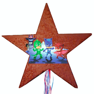 Χειροποίητη Πινιάτα Ήρωες με πυτζάμες Αστέρι - κορίτσι, αγόρι, πινιάτες, ήρωες κινουμένων σχεδίων