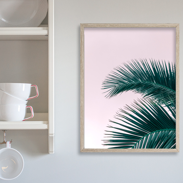 Tropical Pink φωτογραφια 20χ30εκ, Palm Leaf - ροζ, μοντέρνο, δώρο, διακόσμηση, decor, αφίσες, είδη διακόσμησης, minimal - 3