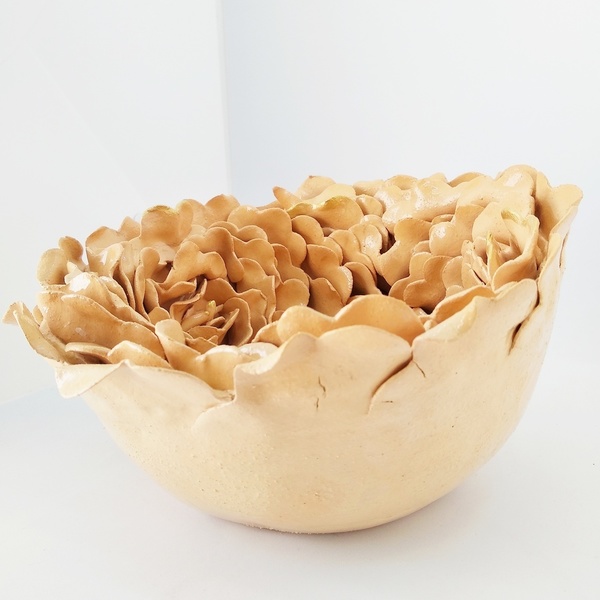 Limited Edition Flower Collection_Double Flower Bowl_Table Decoration Flower - γυαλί, πηλός, διακοσμητικά - 2