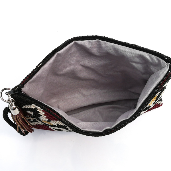 Τσάντα φάκελος με παραδοσιακό μοτίβο - φάκελοι, πλεκτές τσάντες, βραδινές - 5