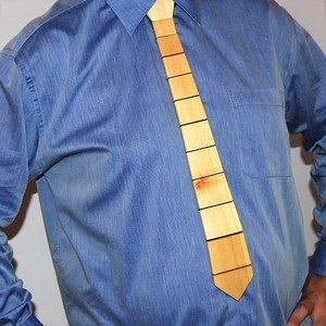 Ξύλινη αντρική γραβάτα Empnoia - ξύλο, ανδρικά, δώρα για άντρες - 3