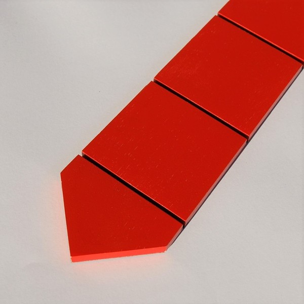 Ξύλινη κόκκινη αντρική γραβάτα Empnoia - ανδρικά, δώρα για άντρες - 4