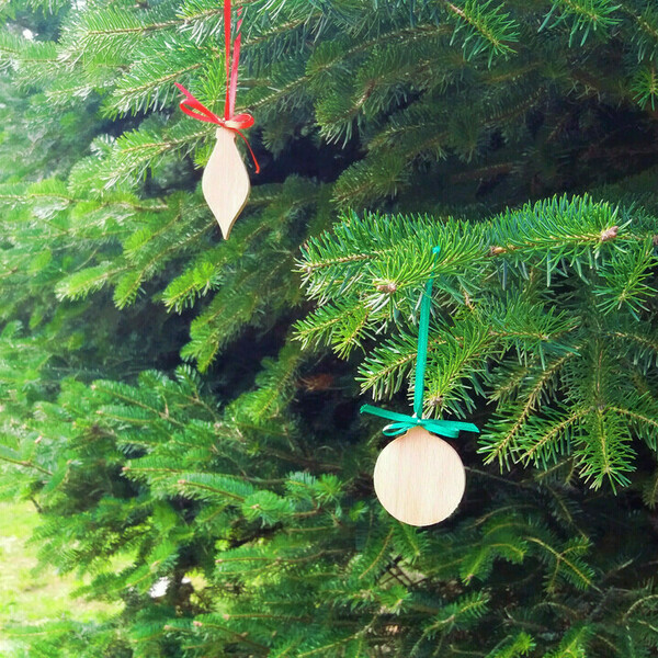 Χριστουγεννιάτικα στολίδια για το δέντρο - ξύλο, χριστουγεννιάτικο δέντρο, στολίδι δέντρου, στολίδια, ξύλινα διακοσμητικά - 3