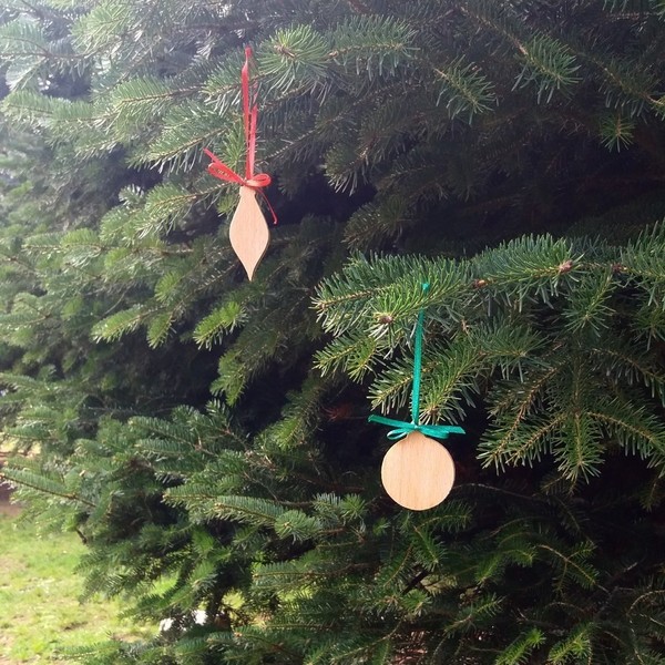 Χριστουγεννιάτικα στολίδια - χειροποίητα, χριστουγεννιάτικο δέντρο, ξύλινα διακοσμητικά - 3
