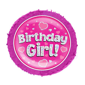 Χειροποίητη Πινιάτα Birthday Girl - κορίτσι, πινιάτες