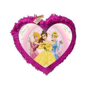 Χειροποίητη Πινιάτα Πριγκίπισσες Καρδιά - κορίτσι, πριγκίπισσα, πινιάτες, ήρωες κινουμένων σχεδίων