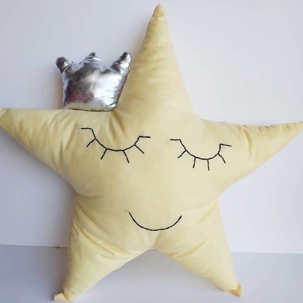 Διακοσμητικό μαξιλάρι παιδικού δωματίου αστέρι - αστέρι, δώρο παιδικό, μαξιλάρια
