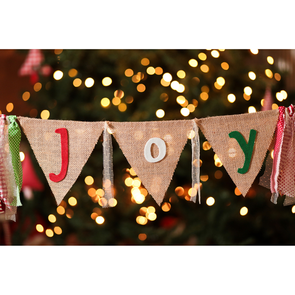 Joy σημαιάκι - Χριστουγεννιάτικο banner - διακοσμητικό, διακοσμητικά