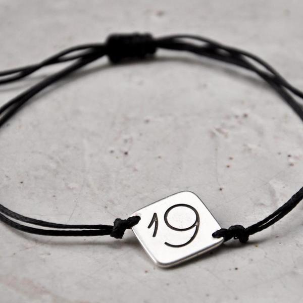 Unisex βραχιόλι - γούρι "19" - βραχιόλι, minimal, unisex, bracelet - 2