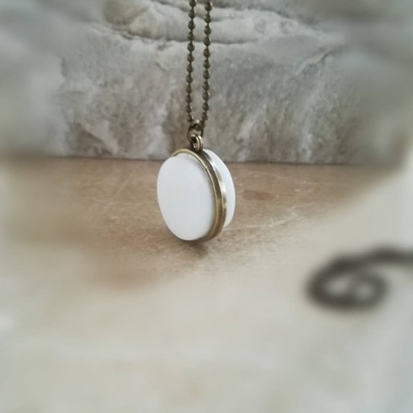 "A r c h i m e d e s " Vintage Marble Necklace-Χειροποίητο Κρεμαστό από Ελληνικό Μάρμαρο! - μακριά, μπρούντζος, κρεμαστά, gift idea