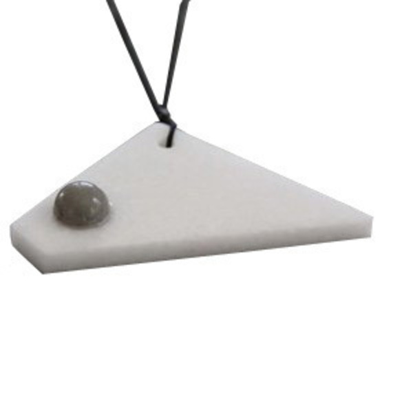 "P y t h a g o r e a n" Geometry Marble Necklace-Χειροποίητο Κρεμαστό από Ελληνικό Μάρμαρο - κρεμαστά, gift idea, Black Friday - 4