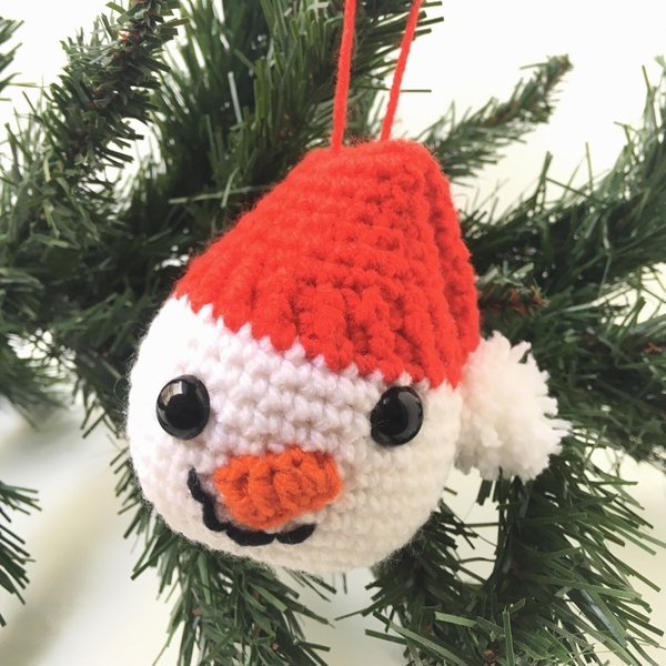Χριστουγεννιάτικο στολίδι - Χιονάνθρωπος - χιονάνθρωπος, στολίδια - 4