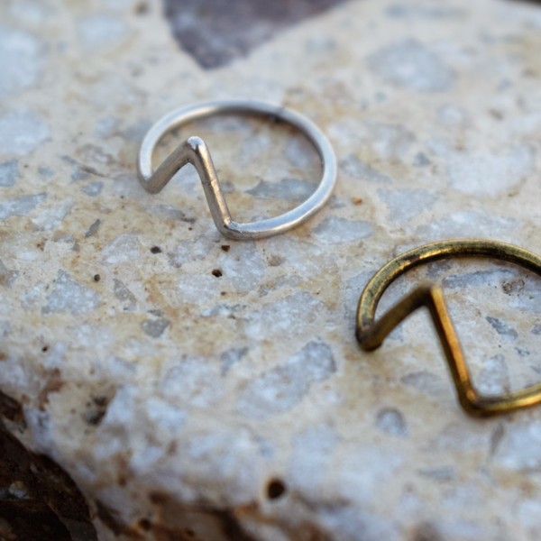 minimal rings - chevalier, ορείχαλκος, minimal, boho
