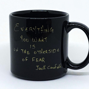 Everything You Want Is On The Otherside Of The Fear - δώρο, πορσελάνη, κούπες & φλυτζάνια, παιδικές κούπες - 4