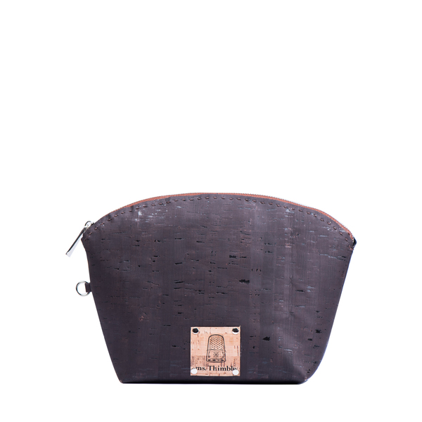 Τσάντα ή και Νεσεσέρ από Φελλό Dark Brown Large Cork Pouch - φελλός, δώρο έκπληξη, καλλυντικών