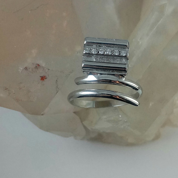 Ασημένιο δαχτυλίδι - ασήμι 925, επιροδιωμένα, δώρα για γυναίκες - 3