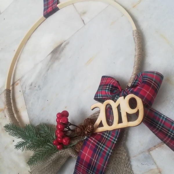 Στεφανακι 2019 - κρεμαστά, χριστουγεννιάτικα δώρα, γούρια - 2