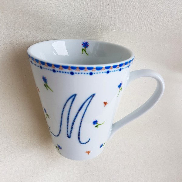 Κούπα/ mug - ζωγραφισμένα στο χέρι, πορσελάνη, μονογράμματα, κούπες & φλυτζάνια, δώρα για γυναίκες - 3