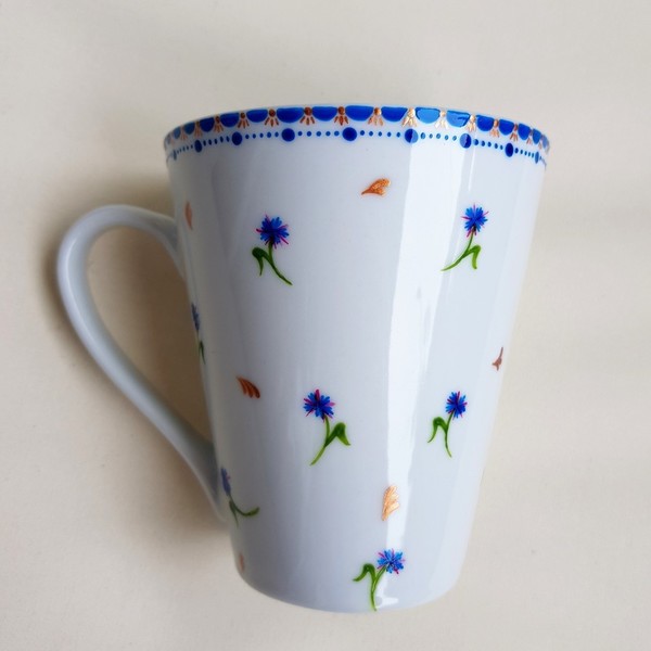 Κούπα/ mug - ζωγραφισμένα στο χέρι, πορσελάνη, μονογράμματα, κούπες & φλυτζάνια, δώρα για γυναίκες - 4