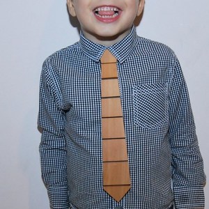Ξύλινη παιδική γραβάτα Empnoia από οξιά. - ξύλο, χειροποίητα, αξεσουάρ - 5