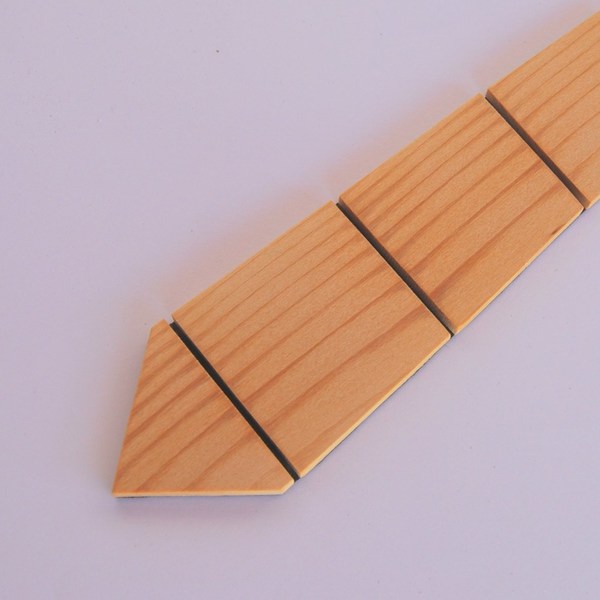 Ξύλινη παιδική γραβάτα Empnoia - ξύλο, χειροποίητα - 2