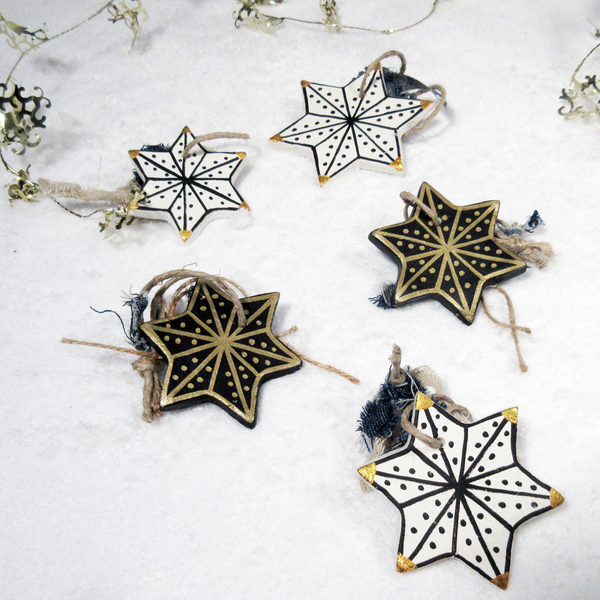 Κεραμικά Χριστουγεννιάτικα Στολίδια | Σκανδιναβική Διακόσμηση - πηλός, χριστουγεννιάτικα δώρα, στολίδια - 5
