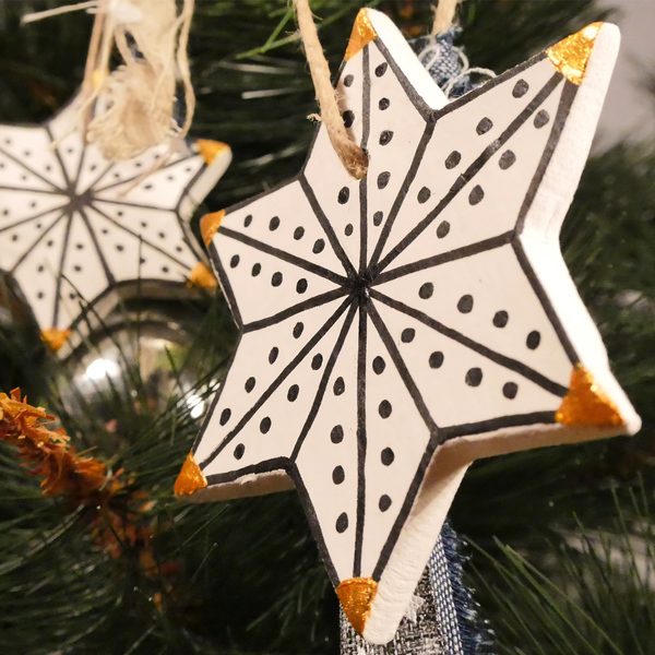 Κεραμικά Χριστουγεννιάτικα Στολίδια | Σκανδιναβική Διακόσμηση - πηλός, χριστουγεννιάτικα δώρα, στολίδια - 3