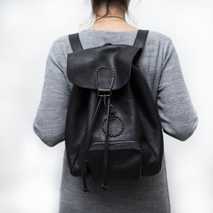 Backpack "Irο" - δέρμα, πλάτης, all day - 5