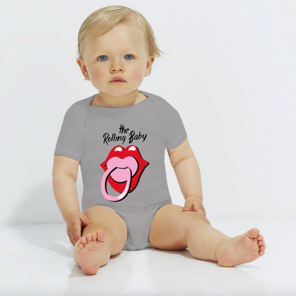 Παιδικό Κορμάκι - Rolling Stones Baby - κορίτσι, αγόρι, δώρο, δώρα για βάπτιση, βρεφικά φορμάκια, 0-3 μηνών, βρεφικά ρούχα - 3