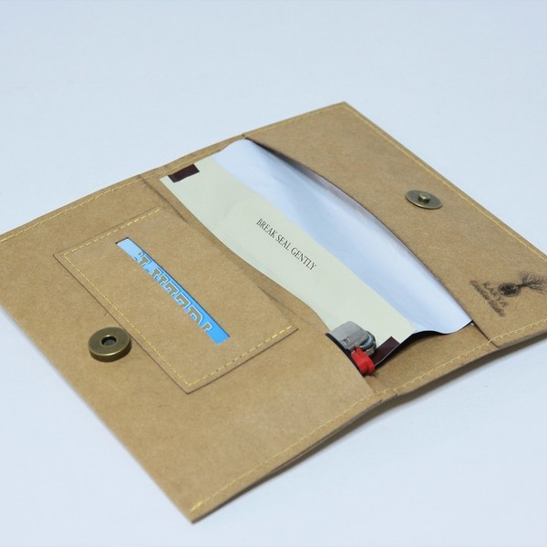 Καπνοθήκη Lotus - Vegan Leather - Χαραξη Laser - χαρτί, καπνοθήκες, χάραξη - 3
