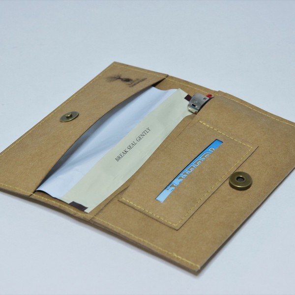Καπνοθήκη Lotus - Vegan Leather - Χαραξη Laser - χαρτί, καπνοθήκες, χάραξη - 4