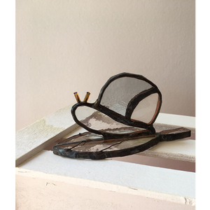 Snail Grey - γυαλί, χειροποίητα, διακοσμητικά, πρωτότυπα δώρα