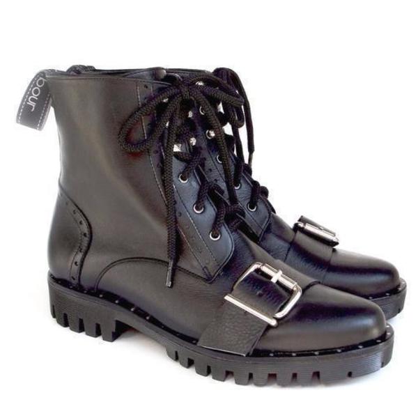 Agnes black boots - δέρμα, γυναικεία