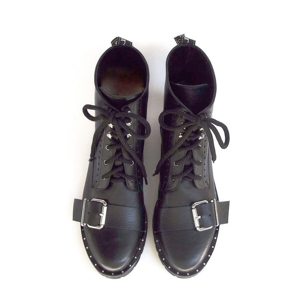 Agnes black boots - δέρμα, γυναικεία - 2